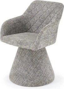 Scaun rotativ K603, stofa clasica gri, 55x55x85 cm