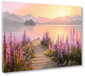 Tablou 113x85 cm Lupine Shore – Styler
