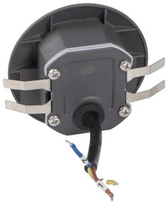 Kanlux 39125 - Lampă LED pentru trepte cu senzor EXIN, 2,5 W/230 V, 3000 K, IP65, antracit, rotundă