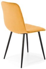Scaun K525 velvet mustariu