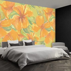 Fototapet galben Hibiscus