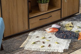 ANDRE 29040 covor lavabil Condimente, bucatarie, anti-alunecare - maro / bej