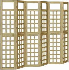 vidaXL Ecran de intimitate Maro miere 240 x 180 cm Lemn de pin masiv