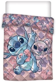 Disney Lilo și Stitch Heart cuvertură matlasată, plapumă 140x200cm