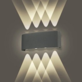 Brilagi - Aplică LED de exterior FLAREBOX LED/8W/230V antracit IP65