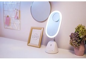 Immax 08970L - Oglindă LED reglabilă cu încărcare wireless LED/18W/230V