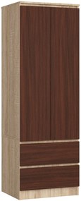Dulap de haine Suman (Stejar sonoma + wenge). 1069568