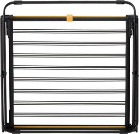 Uscator de rufe Joseph Joseph AirFrame™ 5000024, 16 m, 3 nivele, Pliabil, Mecanism de blocare, Negru/Galben