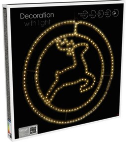 Decorațiune de Crăciun Trinket Reindeer 257 LED, 52 cm