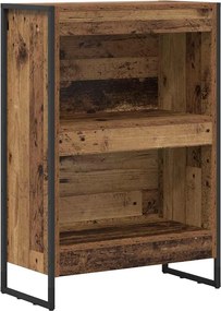 vidaXL Dulap pentru cărți Lemn Vechi 80 x 30 x 155 cm Lemn compozit