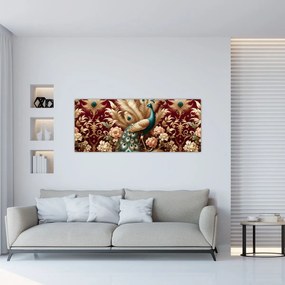 Tablou – Păun elegant (120x50 cm)