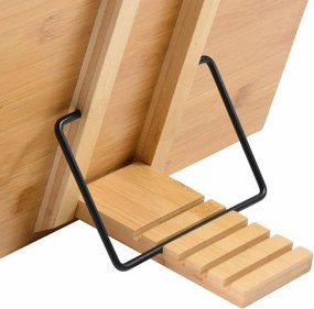 Suport pentru cărți, bambus, 39 x 28 x 4,2 cm