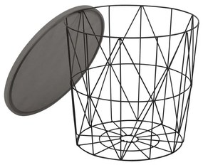 Masa de cafea Mariffa II, gri/negru