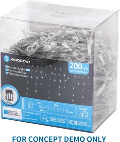 Aigostar - Ghirlandă LED de exterior pentru Crăciun 400xLED/8 funcții 23x0,4m IP44 multicoloră