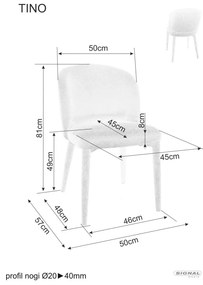 Scaun Tino gri Wind 84