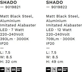 Aplica de perete LED design decorativ SHADO L-32cm