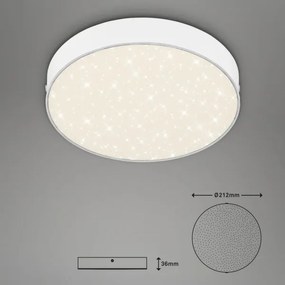 Plafonieră LED Briloner 7073-416 STAR SKY LED/16W/230V d. 21 cm alb