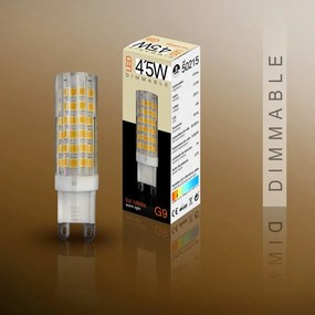 Bec LED DIMABIL G9, 4,5W 3000K lumina calda SV-50215