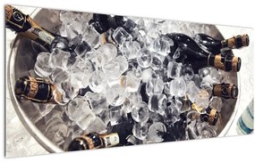 Tablou -șampanie la gheață (120x50 cm), în 40 de alte dimensiuni noi