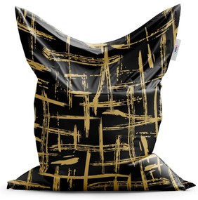 Sac de șezut Classic pictură aurie - pentru copii, negru / auriu