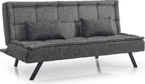 Canapea extensibila moderna 185x89x90 cm – stofa gri – Monaco