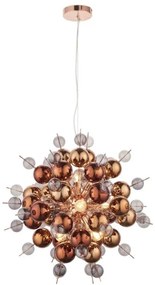 Lustră pe cablu Endon 81584 JOULES 9xE14/7W/230V cupru