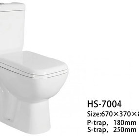 Set Vas WC cu Rezervor si Capac din Polipropilena HS-7004