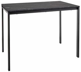 Masă de bucătărie Novales, marmură neagră / negru