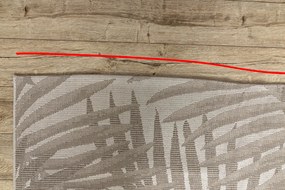 Covor sisal Floorlux 20504 Frunze şampanie si gri Junglă - SECUNDAR-COTATI PRODUSUL
