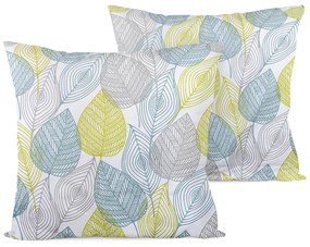 Față de pernă 4home Nordic leaves, 2 buc. 40 x 40 cm, 40 x 40 cm