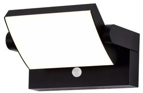 Aplica de perete exterior LED, Protectie IP54, Senzor de miscare, Cooper negru MA-8473