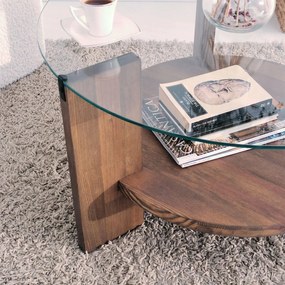 Masuta de cafea Mondo, Nuc, 75x40x75 cm