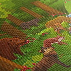 Tablou pentru copii cu animale (70x50 cm)