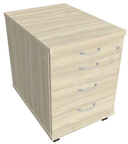 Comodă mobilă Verno 44 x 60 cm, 4 sertare, mâner B, salcâm