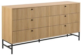 Comodă OLIVIA cu sertare, stejar