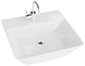 Lavoar pe blat Rune Eskil dreptunghiular 42 cm alb lucios