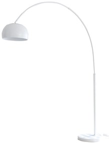 Lampadar din metal/marmura 195 cm alb, 1 bec