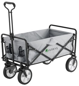 Cărucior de mână gri deschis