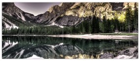Tablou cu lac montan (120x50 cm)