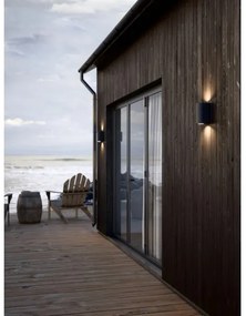 Nordlux - Aplica de perete pentru exterior CANTO 2xGU10/28W/230V IP44 neagră