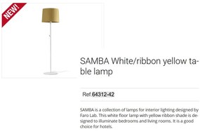 Lampadar / Lampa de podea modern design elegant SAMBA alb/galben 64312-42