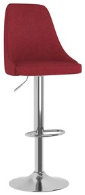 Scaune de bar, 2 buc., rosu vin, material textil 2, Bordo