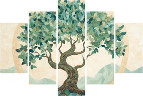 Tablou – Mozaic elegant cu arbore (150x105 cm)