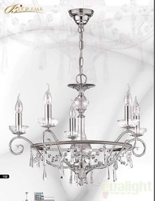 Lustra de LUX cristal Asfour fabricat manual diam.66cm Irina 2545/5 Bejorama