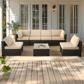 Set mobilier de grădină colțar Avenberg CASA