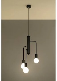 Lustră pe cablu DUOMO 3M 3xE27/60W/230V negru