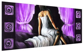 Tablou cu femeie în rochie (120x50 cm), în 40 de alte dimensiuni noi