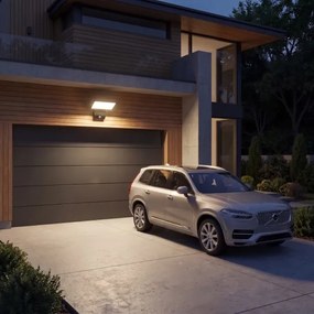 Aplica de perete LED pentru exterior cu senzor LED/18W/230V IP44 neagră