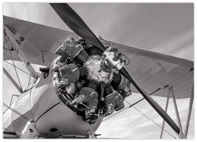 Tablou pe sticlă - Aeronava (70x50 cm)