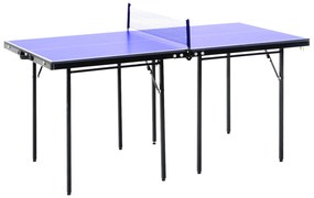 HOMCOM masa ping-pong pliabila, 153x76.5x67cm, albastra | AOSOM RO